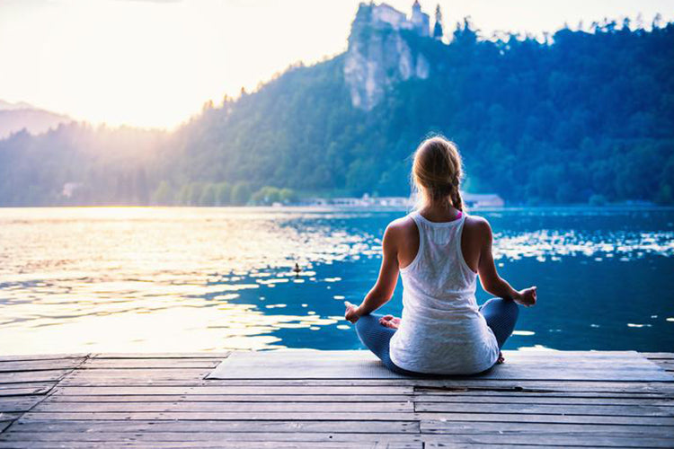 lady meditating