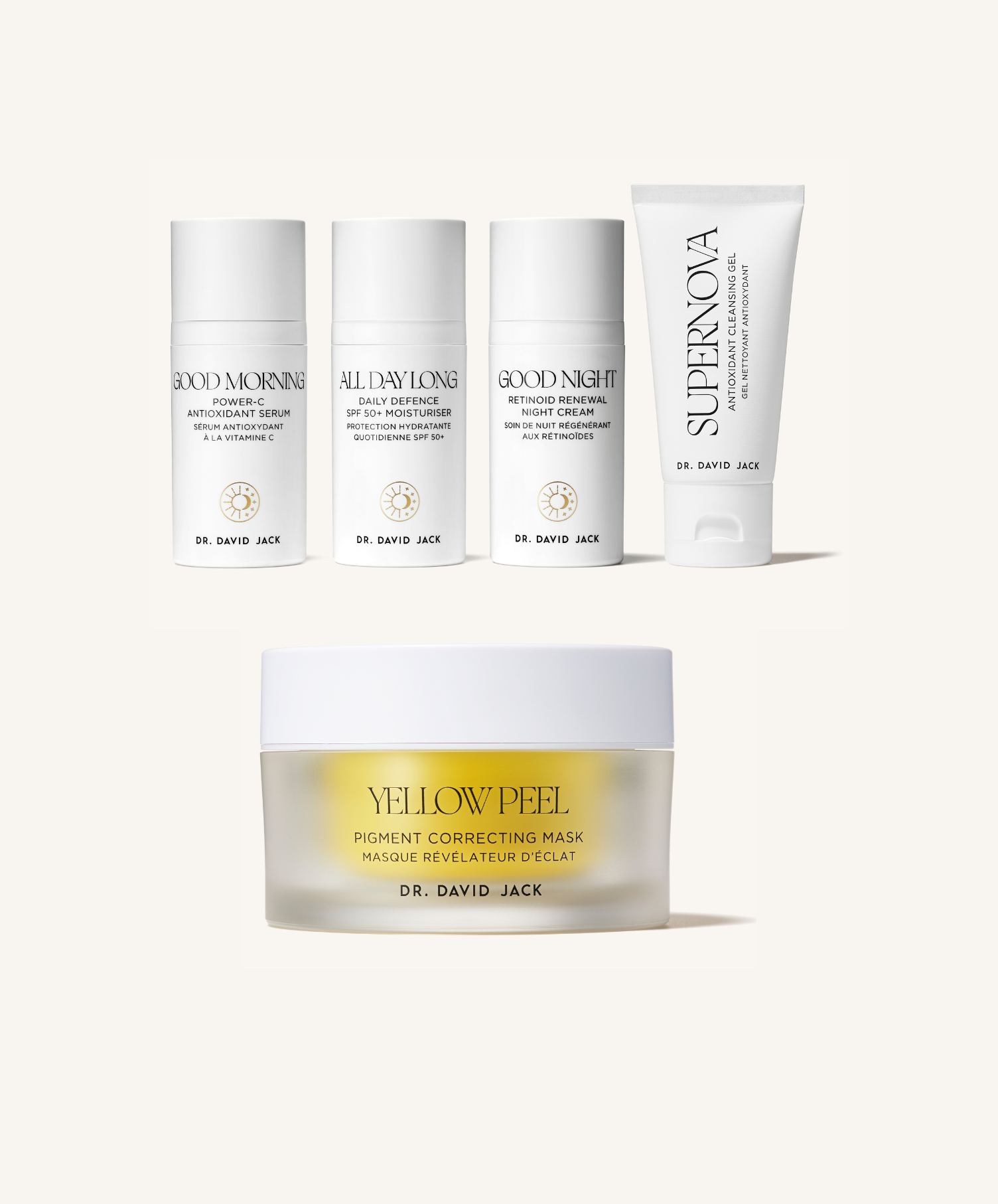 Exclusive skincare sets at Dr David Jack