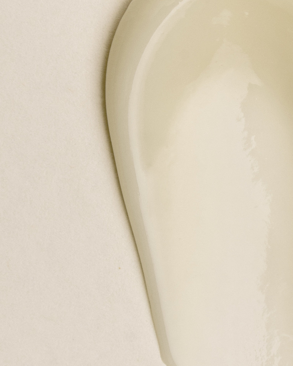 Skincare cream texture swatch